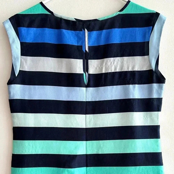 The Limited Horizontal Striped Tank Top, Blue and Teal Stripes Shirt, Size XS - Picture 16 of 16
